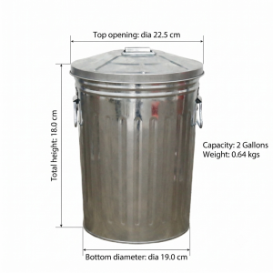 Compact 2-Gallon Capacity
