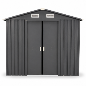 GS-02 Factory Direct Supply Outdoor Metal Tool Shed, Weatherproof Galvanized Steel Storage Solution for Export