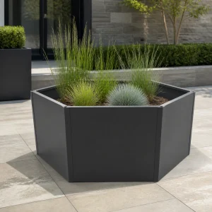 HX-05 Hexagonal Galvanized Steel Raised Garden Bed – Outdoor Metal Planter Box