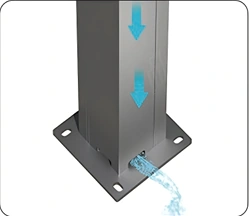 Hidden Drainage Outlet