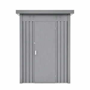 GS-01 Bulk Supply Metal Storage Shed, 52.6/75.4/88.3 sq.ft Outdoor Steel Tool Shed with Lockable Door and Ventilation for Garden, Yard, and Warehouse Use