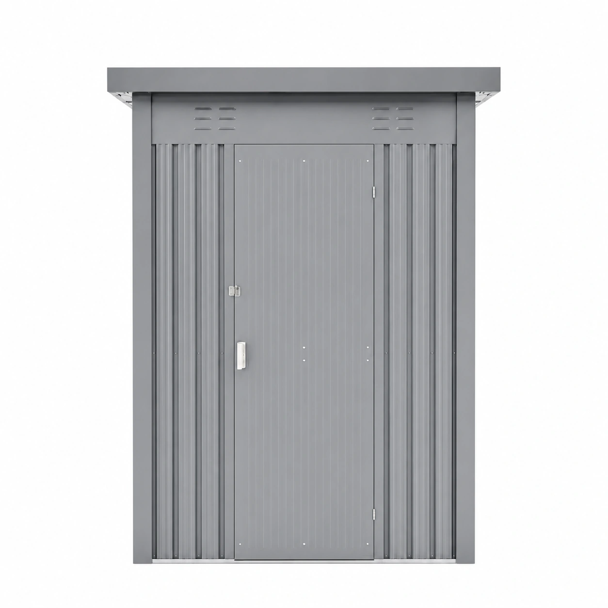 GS-01 Bulk Supply Metal Storage Shed, 52.6/75.4/88.3 sq.ft Outdoor Steel Tool Shed with Lockable Door and Ventilation for Garden, Yard, and Warehouse Use