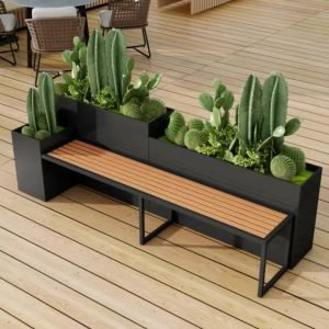 Outdoor Planter Bench